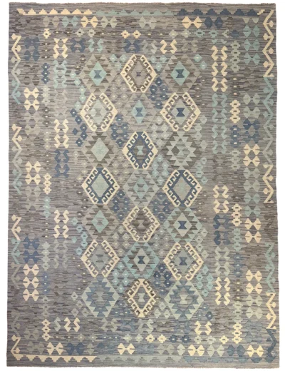 kilim rug gray