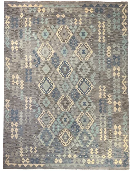 kilim rug gray