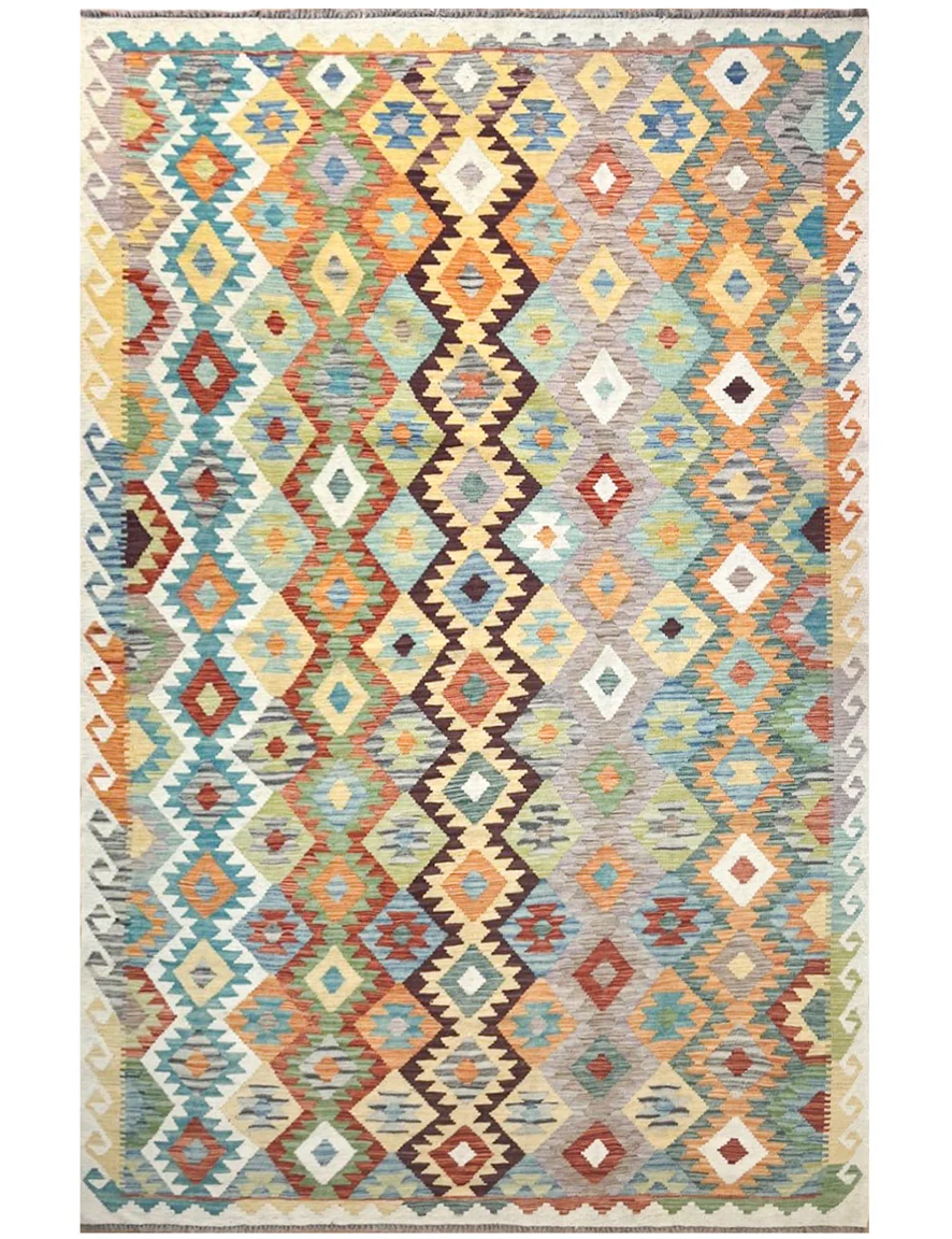 mamora-kilim-coluerflly Kilim gray Rug - Image 1
